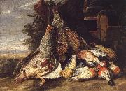 Jan  Fyt Dead Birds in a Landscape Spain oil painting reproduction